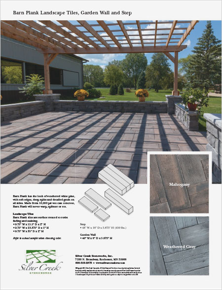 Barn Plank Landscape Tiles Cut Sheet