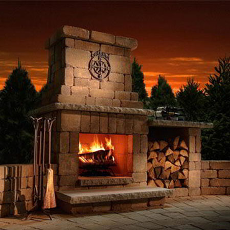 Colonial Fireplace