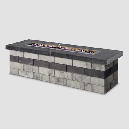 Contemporary Gas Burning Fire Table Kit