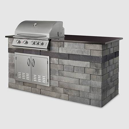 Contemporary Island Bar & Grill Kit